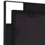 Uttermost Stellan, Lot de 2 miroirs muraux rectangulaires noirs de 24 1/2 x 38