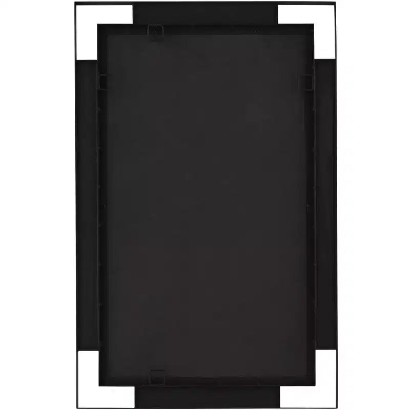 Uttermost Stellan, Lot de 2 miroirs muraux rectangulaires noirs de 24 1/2 x 38