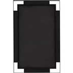 Uttermost Stellan, Lot de 2 miroirs muraux rectangulaires noirs de 24 1/2 x 38