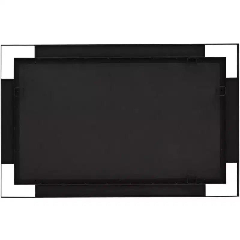Uttermost Stellan, Lot de 2 miroirs muraux rectangulaires noirs de 24 1/2 x 38