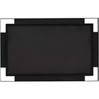 Uttermost Stellan, Lot de 2 miroirs muraux rectangulaires noirs de 24 1/2 x 38