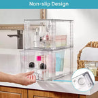 Vtopmart Lot de 6 tiroirs de rangement empilables en acrylique transparent, pour salle de bain, sous l'évier, armoires de cuisine, garde-manger et coiffeuse