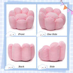 Hommpa Fauteuil Enfant Poire en Forme de Fleur – Canapé Doux en Velours pour Tout-Petits avec Design de Pétales 3D pour Chambre d'Enfant