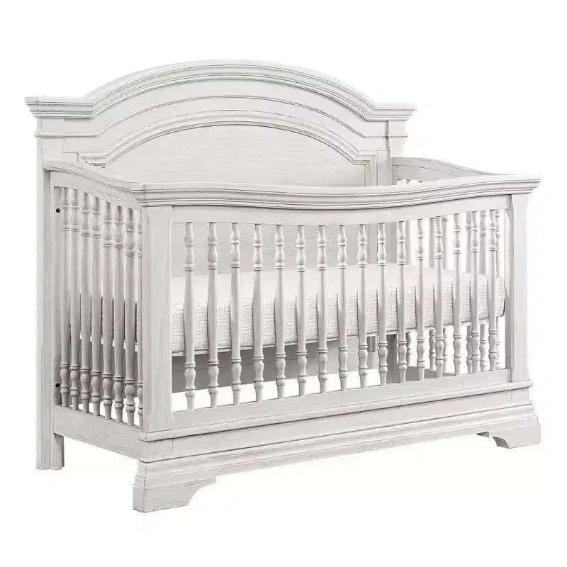 Westwood Baby | Olivia Arch Top Convertible Crib - Brushed White
