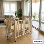 Lit cododo convertible 3-en-1 GDFStudio Dublin avec cadre en pin massif et roulettes