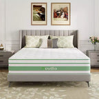 Novilla 12/14 inch Medium Firm Gel Memory Foam Hybrid Mattress with CertiPUR-US and ACA Certified