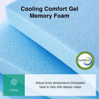 Matelas hybride en mousse à mémoire de forme à gel de fermeté moyenne Novilla 12/14 pouces avec certifications CertiPUR-US et ACA