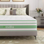 Matelas hybride en mousse à mémoire de forme à gel de fermeté moyenne Novilla 12/14 pouces avec certifications CertiPUR-US et ACA