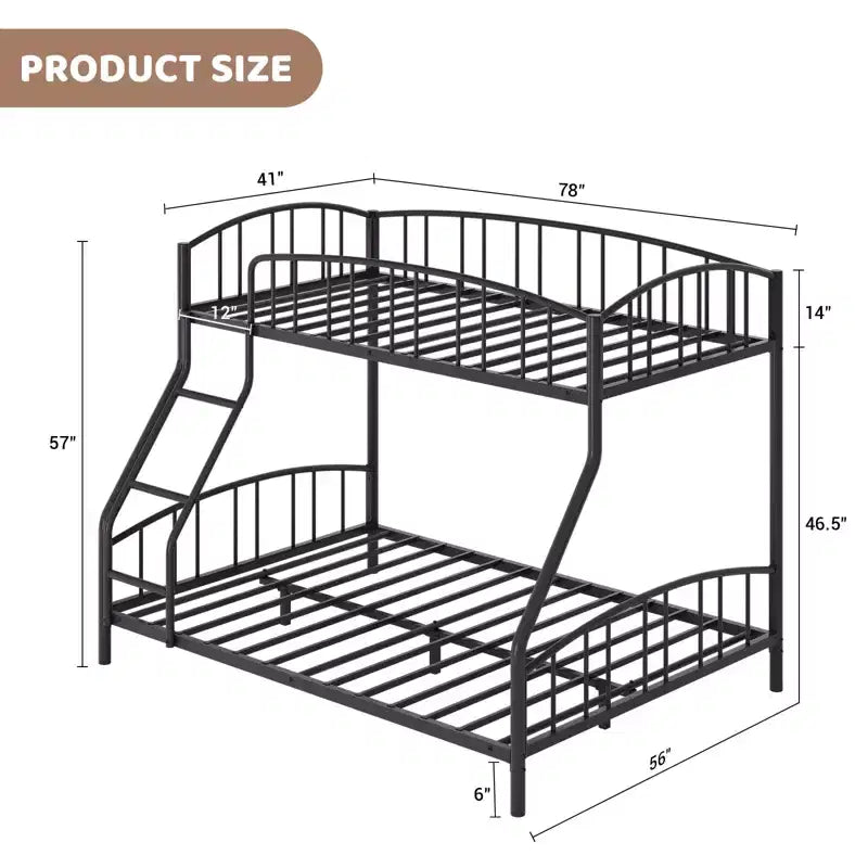 Lit superposé double sur complet peu encombrant, balustrade arquée, pas besoin de sommier tapissier, échelle, support à lattes robuste