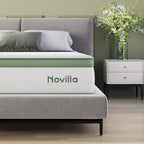 Matelas hybride en mousse à mémoire de forme et gel rafraîchissant Novilla de 6/8/10/12/14 pouces, CertiPUR-US, certifié OEKO-TEX