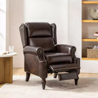 Fauteuil inclinable manuel Ambrogio en cuir véritable|Hulala Home-ESPRESSO