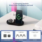 Lit superposé métallique double Karl Home avec bureau, tiroirs, bande LED, station de recharge USB, garde-corps et échelle