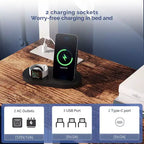 Lit superposé métallique double Karl Home avec bureau, tiroirs, bande LED, station de recharge USB, garde-corps et échelle