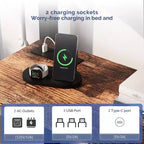 Lit superposé métallique double Karl Home avec bureau, tiroirs, bande LED, station de recharge USB, garde-corps et échelle