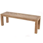Banc Aiden, vieilli naturel (marron)