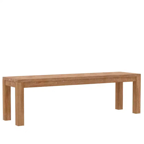 Banc Aiden, vieilli naturel (marron)