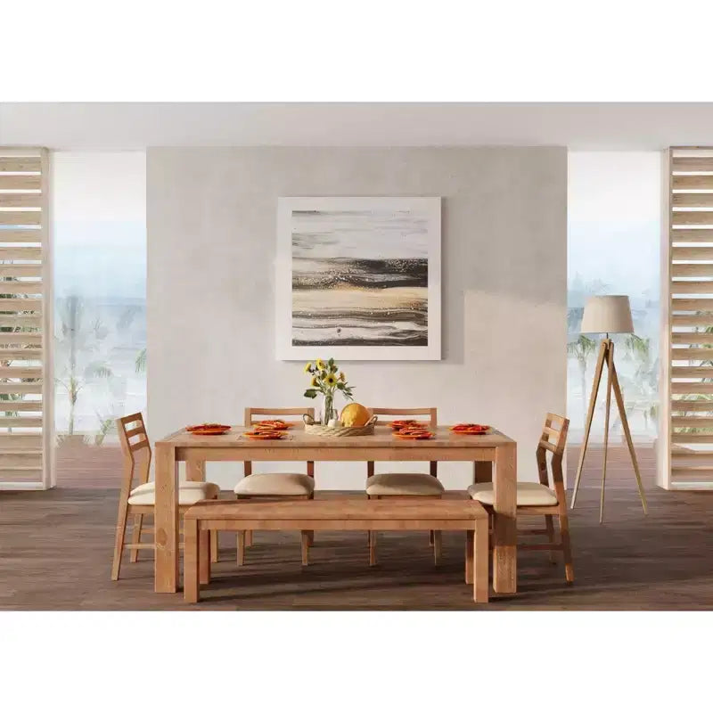 Banc Aiden, vieilli naturel (marron)