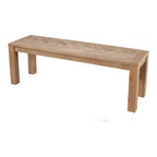 Banc Aiden, vieilli naturel (marron)