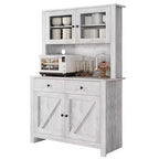 Armoire de garde-manger de cuisine moderne Meuble de rangement autoportant pour aliments, vaisselle et produits de base, idéal pour l'organisation de la salle à manger Design contemporain