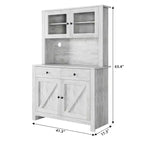 Armoire de garde-manger de cuisine moderne Meuble de rangement autoportant pour aliments, vaisselle et produits de base, idéal pour l'organisation de la salle à manger Design contemporain