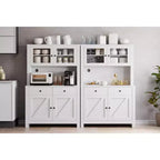 Armoire de garde-manger de cuisine moderne Meuble de rangement autoportant pour aliments, vaisselle et produits de base, idéal pour l'organisation de la salle à manger Design contemporain