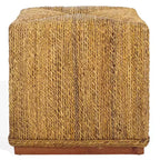 Donnabella Woven Abaca Ottoman - CWK2020 - Natural - Safavieh Couture