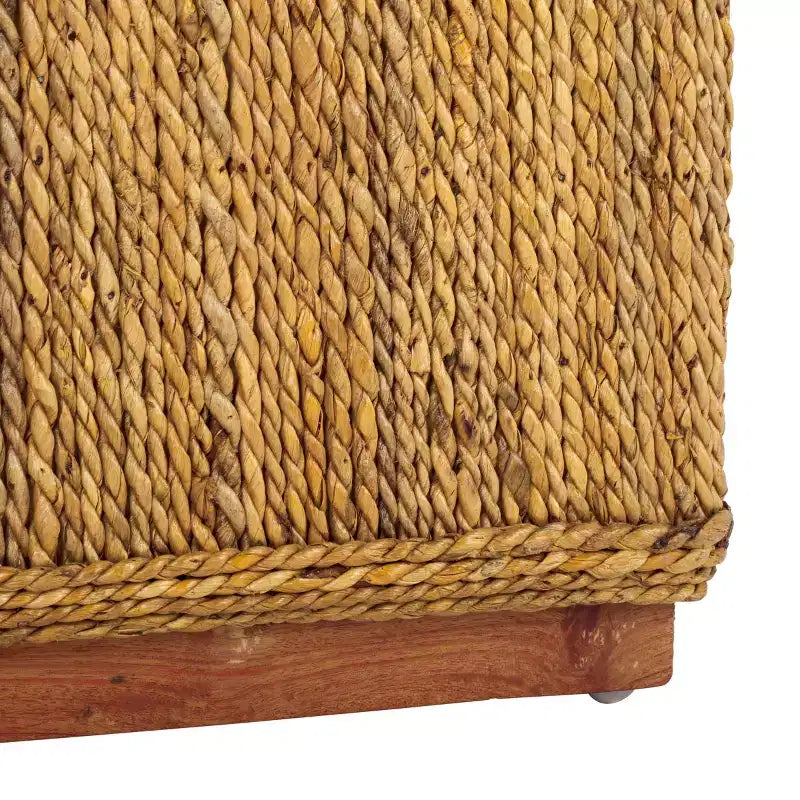 Pouffe Donnabella en abaca tissé - CWK2020 - Naturel - Safavieh Couture