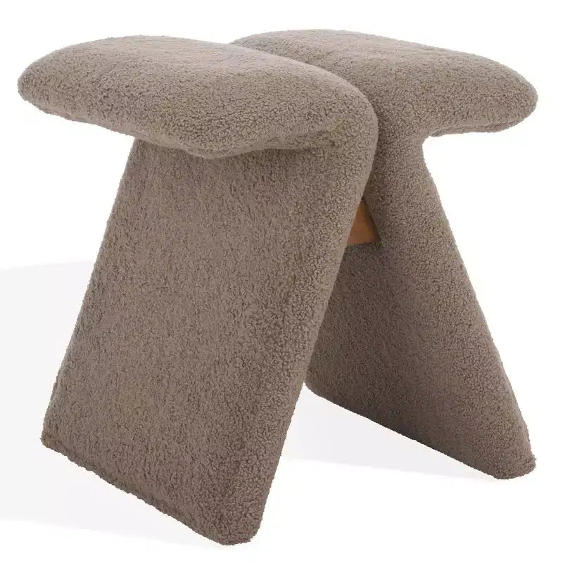 Pouf en tissu Teddy Tessabella - SFV5799 - Safavieh Couture
