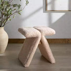 Pouf en tissu Teddy Tessabella - SFV5799 - Safavieh Couture