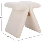Pouf en tissu Teddy Tessabella - SFV5799 - Safavieh Couture