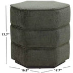 Pouf hexagonal Rosaria Chenille - SFV4875 - Safavieh Couture