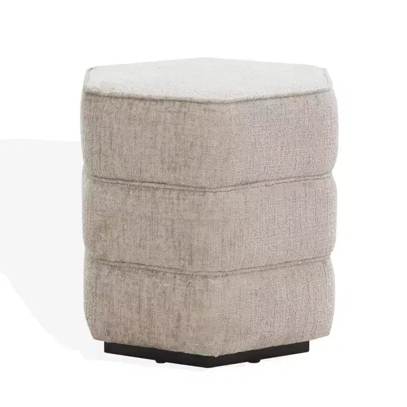 Pouf hexagonal Rosaria Chenille - SFV4875 - Safavieh Couture
