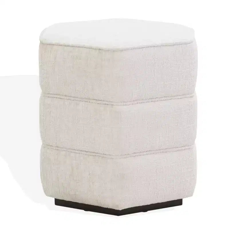 Pouf hexagonal Rosaria Chenille - SFV4875 - Safavieh Couture