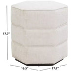 Pouf hexagonal Rosaria Chenille - SFV4875 - Safavieh Couture