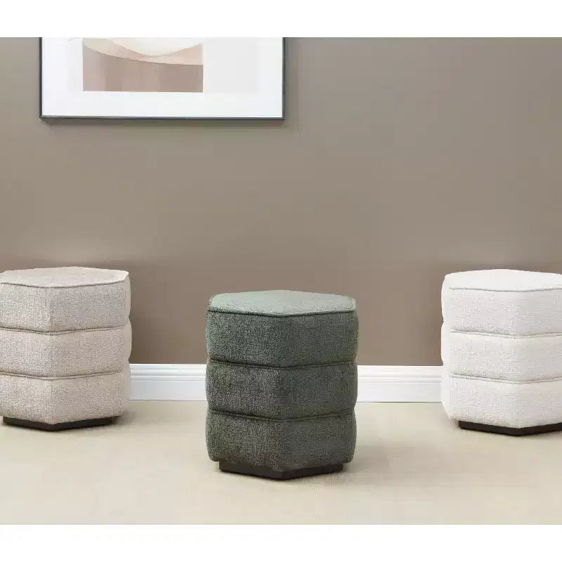 Pouf hexagonal Rosaria Chenille - SFV4875 - Safavieh Couture
