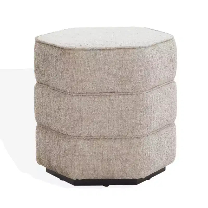 Pouf hexagonal Rosaria Chenille - SFV4875 - Safavieh Couture