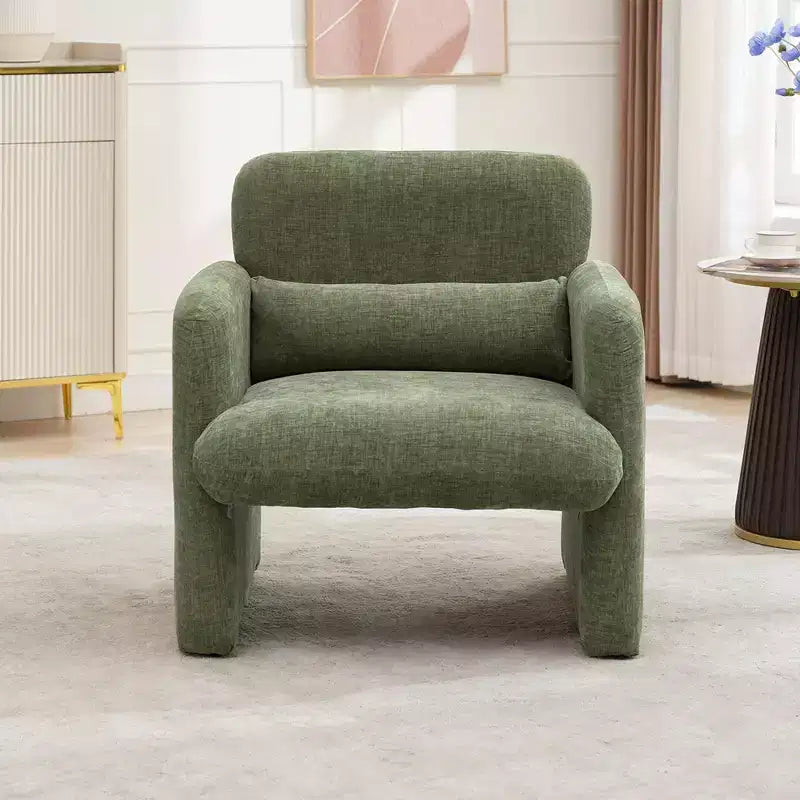 Fauteuil individuel, 136 kg, dossier incurvé, fauteuil confortable, fauteuil de lecture surdimensionné pour salon, chambre, bureau.