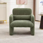 Fauteuil individuel, 136 kg, dossier incurvé, fauteuil confortable, fauteuil de lecture surdimensionné pour salon, chambre, bureau.
