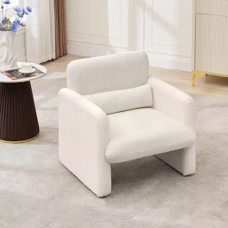Fauteuil individuel, 136 kg, dossier incurvé, fauteuil confortable, fauteuil de lecture surdimensionné pour salon, chambre, bureau.