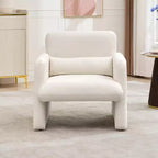 Fauteuil individuel, 136 kg, dossier incurvé, fauteuil confortable, fauteuil de lecture surdimensionné pour salon, chambre, bureau.