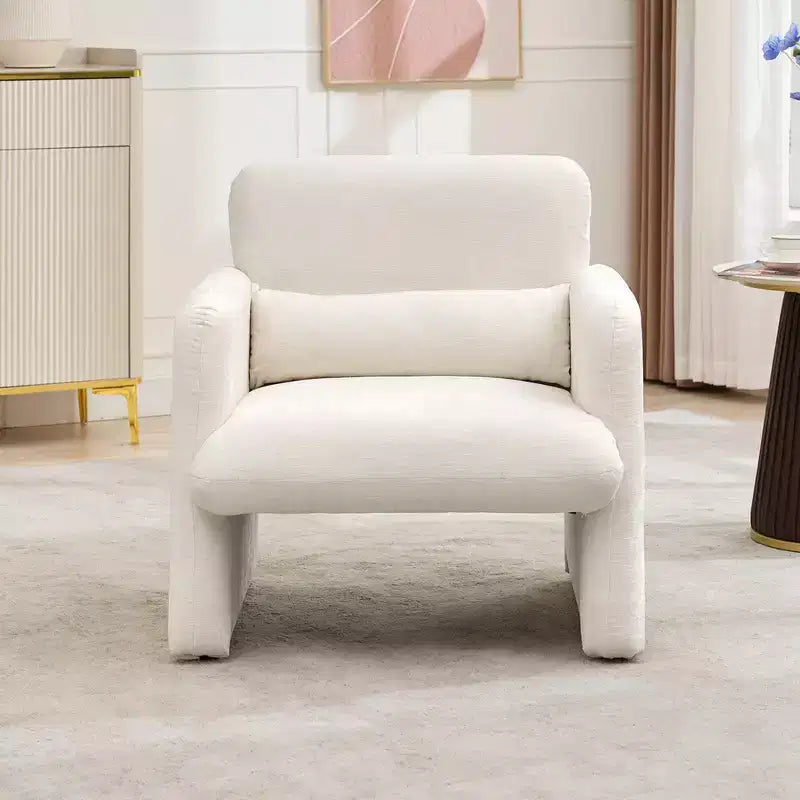 Fauteuil individuel, 136 kg, dossier incurvé, fauteuil confortable, fauteuil de lecture surdimensionné pour salon, chambre, bureau.