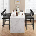 Acekool Set of 4 Heavy Duty Upholstered Dining Chairs 24 Inch Counter Height for Kitchen Island Dining Room
