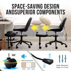 Fauteuil de relaxation ergonomique à pattes croisées, chaise de méditation réglable avec support lombaire, pivotant à 360°, en cuir PU,