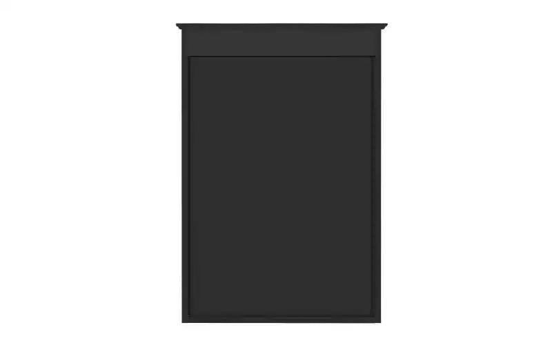 AMMER Armoire de salle de bain murale 50,8 cm avec miroir, rangement mural avec porte, armoire à pharmacie murale avec miroir, noire