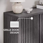 Meuble à chaussures Acekool 31,6 pouces avec porte nervurée, banc de rangement à 5 niveaux pour entrée