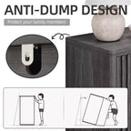 Meuble à chaussures Acekool 31,6 pouces avec porte nervurée, banc de rangement à 5 niveaux pour entrée