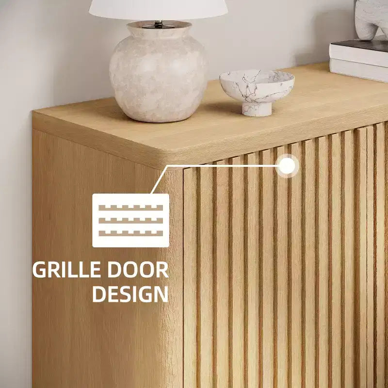 Meuble à chaussures Acekool 31,6 pouces avec porte nervurée, banc de rangement à 5 niveaux pour entrée