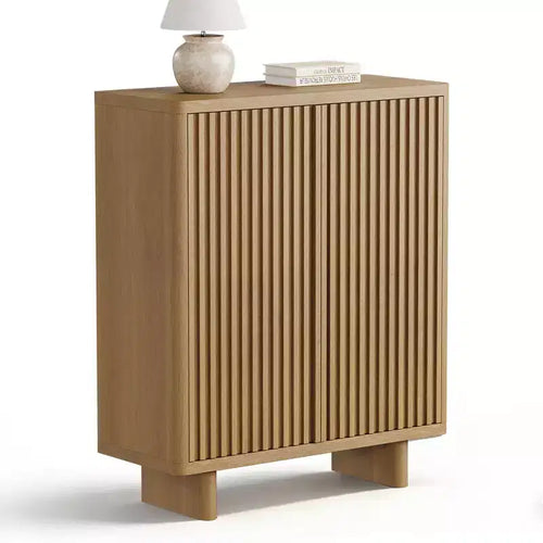 Acekool 31 6 Inch Shoe Cabinet Bench with Ribbed Door 5 Tier Storage for Entryway