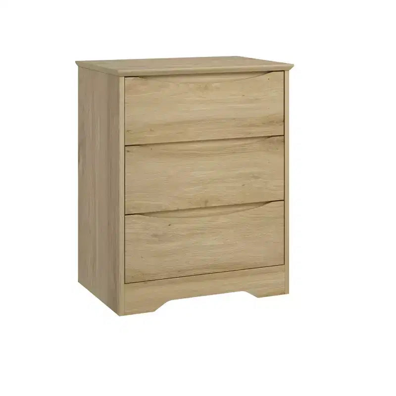 Commode haute en bois à 3 tiroirs, commode moderne avec rangement profond et plateau large, armoire de rangement longue pour chambre à coucher, salon, couloir et chambre d'enfant