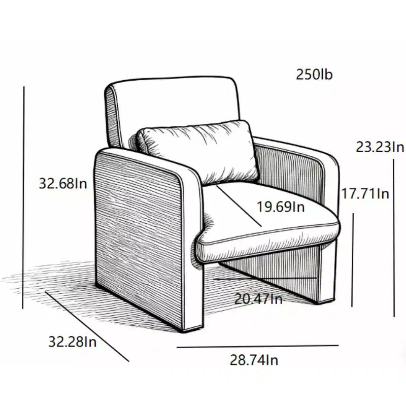 Chaise d'appoint rembourrée en chenille Nova GDFStudio